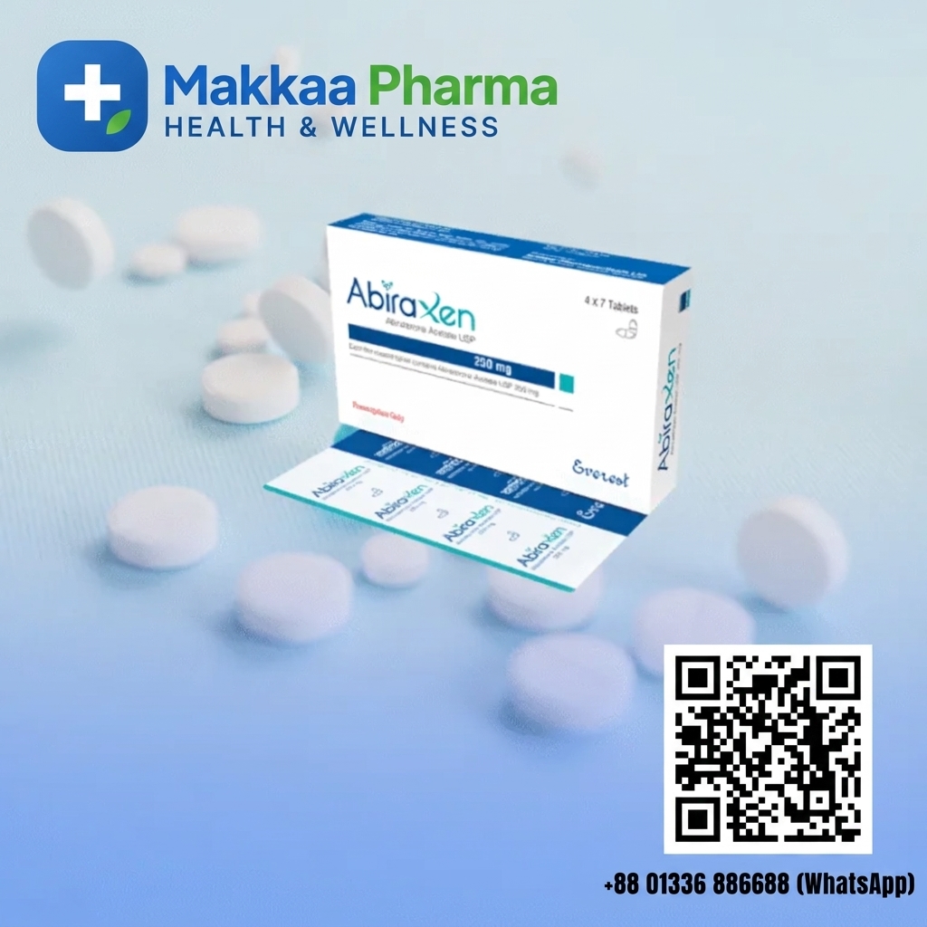 Abiraxen 250 mg (Abiraterone Acetate) Tablets from Makkaa Pharma